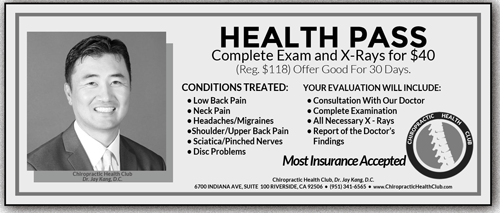 Coupon for Exam in Riverside CA